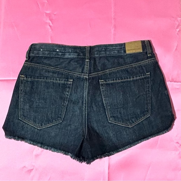 American Eagle Outfitters Women's Dark Blue Jean Shorts - Picture 2 of 5